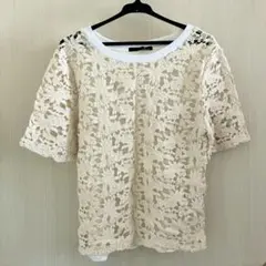 【新品】DouDou ドゥドゥ  透かし編みトップス