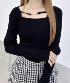 INGNI♡デコルテオープンビジューニットM