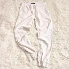 6588 ZARA 綺麗めジョガーパンツ M ストレッチ ウエストゴム ドロスト
