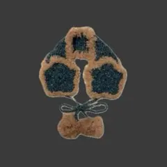 星型 イヤーマフ ブルーミックス×ベージュ