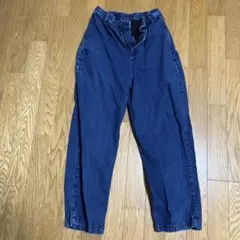 【無印良品】ダークブルー デニムパンツ ウエストゴム