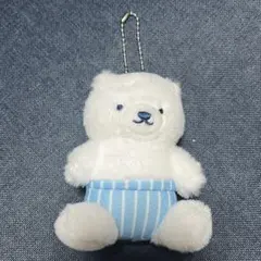 しろくまのいる生活 あかちゃんしろくまのぬいぐるみ 水色パンツ