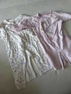 petit main プティマイン　オーガニック　2WAYオール　2枚セット