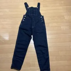 ダークデニム サロペット レディース