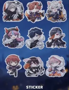 CrazyRaccoon ハロウィン2024 ステッカー だるまいずごっど等9枚