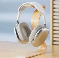 コスパ最強！【新品】送料込_ワイヤレスヘッドホン_アップル互換品_シルバー