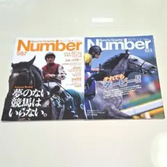 Number 523 それでもダービー　587 夢のない競馬はいらない　2冊