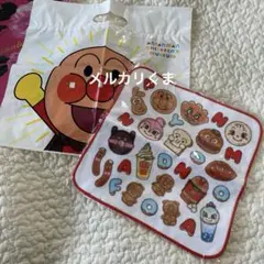 【アンパンマンミュージアム】パン　タオル　ハンカチ　FOODY ANPANMAN