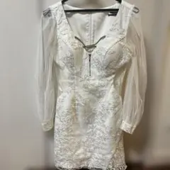 最終価格♡ JEWELS ホワイトレース　タイトドレス