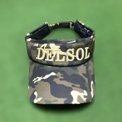 デルソルゴルフ☆バイザー☆迷彩柄☆超美品！DELSOL GOLF