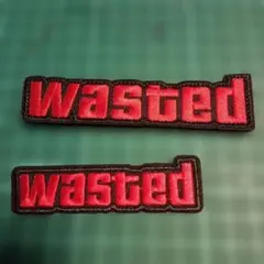 グランド・セフト・オート5wasted 刺繍パッチ 2個セット