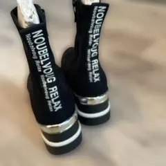厚底 ストレッチ ハイカットスニーカーのサムネイル