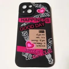 iPhone12 スマホケース ハートビビッド耐衝撃 シンプルシリコンcase