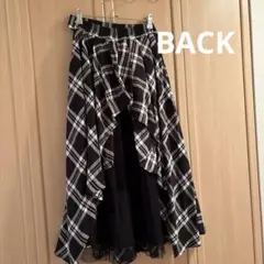 【最終値下げ】Fi.n.t バッスルチェックロングスカート フィント
