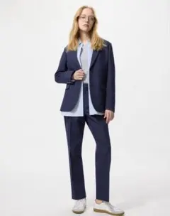 ユニクロ UNIQLO 感動ジャケット ネイビー Sのサムネイル