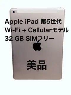 Apple iPad 第5世代 Wi-Fi + Cellular 美品