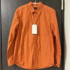 AZUL オレンジ 長袖シャツ 胸ポケット付き