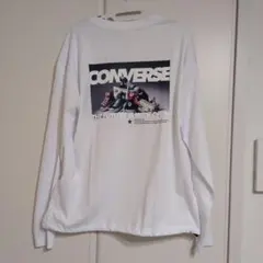 CONVERSE バックプリント ロンT ホワイト L 新品 吸水速乾のサムネイル