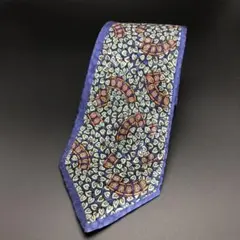 美品 milashon ミラショーン リーフ柄 額縁 ネクタイ