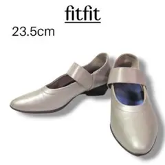 【fitfit】レディース パンプス 23.5cm グレー コンフォートのサムネイル