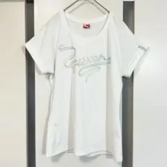 PUMA スポーツ Tシャツ ホワイト Mサイズ プーマ