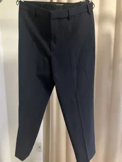 UNIQLO スマートアンクルパンツ　ネイビーストライプ スラックス Mサイズ