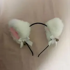 猫耳 カチューシャ 白