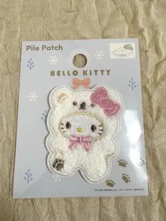サンリオ　パイルワッペン　ハローキティ