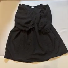 黒い長袖ワンピース