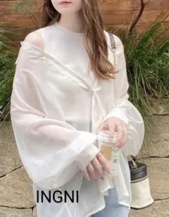 si391【INGNI】ノースリーブニット　わけあり　重ね着　着回し