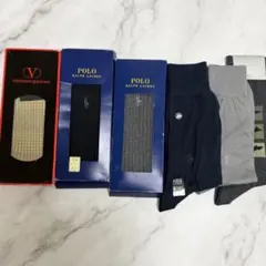 メンズソックス 靴下 まとめ売り 6足 ポロラルフローレン YSLのサムネイル