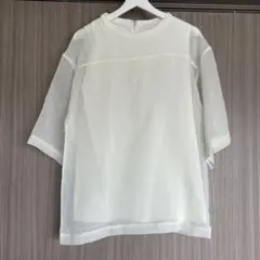 ふままふ⭐︎様専用　stylemixer ホワイト シースルー 半袖トップスのサムネイル