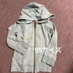 ミントグリーン　パーカー　子ども服のサムネイル