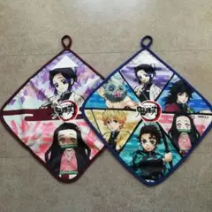 鬼滅の刃 ループ付タオル 2枚セット