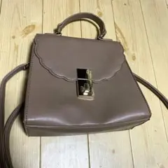 INGNI バッグ ブラウン 2way スカラップ ガーリー ミニマム 高見えのサムネイル