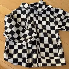 キッズ用 チェック柄カーディガン