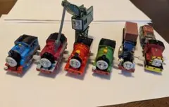 トーマス 鉄道玩具 7体セット クレーン付き