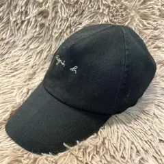 アニエスベー　ブラックキャップ 100%コットン