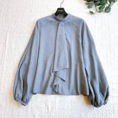 極美品✨ 2023 ADORE ベーシックアムンゼンブラウス グレー 38