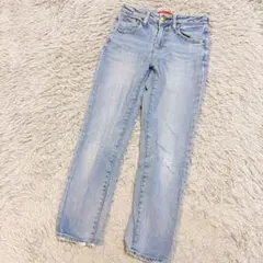 RED CARDレッドカード デニムパンツ ダメージ加工 ライトブルー 23のサムネイル