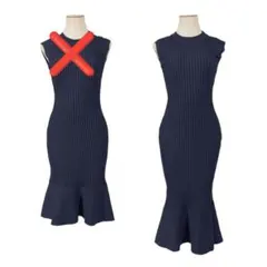 JULIA BOUTIQUE　マーメイドワンピース ネイビーのサムネイル