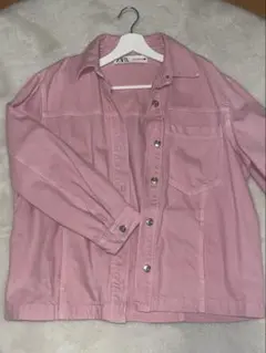 ZARA ピンク デニムジージャン