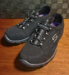 SKECHERS 스케쳐스 슬립온 스니커 블랙 23.5 cm
