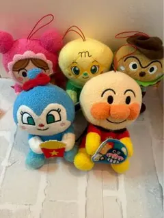 アンパンマン　ころふわ　ぬいぐるみ　全5種　まとめ売り