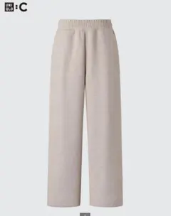 UNIQLO C スウェットワイドパンツ　ベージュ　S