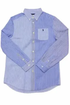 ラルフローレン クレイジーストライプ シアサッカーBD長袖シャツBoys XL