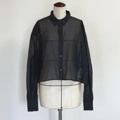 LOWRYS FARM 長袖ブラウス　シースルーブラウス