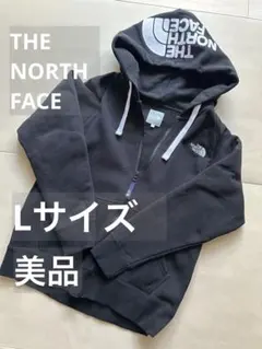 THE NORTH FACE ブラックパーカー フルジップ L