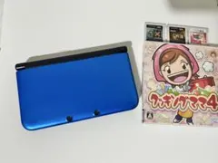 【動作品・ソフト付き】ニンテンドー 3DS LL 本体　ブルー ブラック