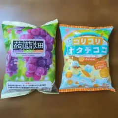 蒟蒻畑 ぶどう味、コリコリナタデココ みかん味　マンナンライフ蒟蒻畑のサムネイル
